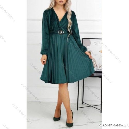 Women's Long Sleeve Dress (S / M ONE SIZE) ITALIAN FASHION imwa216700