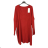 Knitted Dress Ala Sweater Long Sleeve Women's Plus Size (XL / 2XL ONE SIZE) ITALIAN FASHION IM4212262