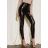 Women's leatherette long pants (S / M ONE SIZE) ITALIAN FASHION IMM211530