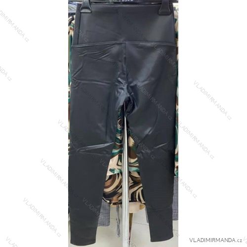 Women's leatherette long pants (S / M ONE SIZE) ITALIAN FASHION IMM211530