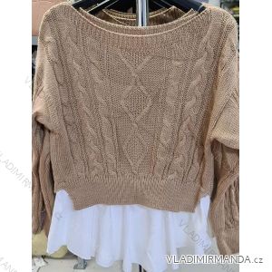 Women's Long Sleeve Sweater (S / M ONE SIZE) ITALIAN FASHION IMM219072