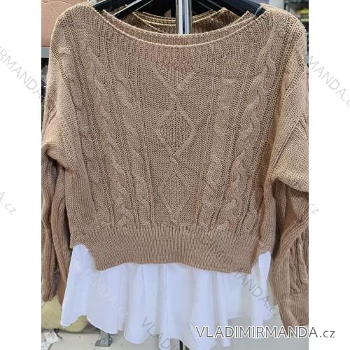 Women's Long Sleeve Sweater (S / M ONE SIZE) ITALIAN FASHION IMM219072