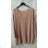 Knitted Dress Ala Sweater Long Sleeve Women's Plus Size (XL / 2XL ONE SIZE) ITALIAN FASHION IM4212262 Old-pink