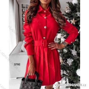 Women's Elegant Long Sleeve Shirt Dress (S / M ONE SIZE) ITALIAN FASHION IMWE216843