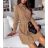 Women's Elegant Long Sleeve Shirt Dress (S / M ONE SIZE) ITALIAN FASHION IMWE216843