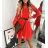 Women's Long Summer Long Sleeve Dress (S / M ONE SIZE) ITALIAN FASHION IMWG216100