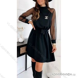 Buttoned Dress with Buttoned Ladies (uni s-m) ITALIAN FASHION IM2203948