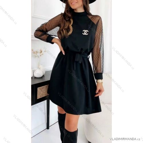 Buttoned Dress with Buttoned Ladies (uni s-m) ITALIAN FASHION IM2203948