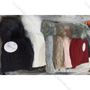 Winter hat with pompon women (ONE SIZE) WROBI PVB21104142