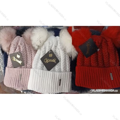 Winter hat with pompon women (ONE SIZE) WROBI PVB21104142