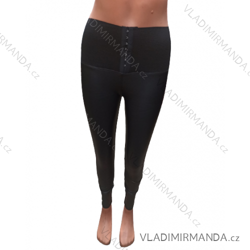 Women's long leatherette leggings (S-XL) TURKISH FASHION TM921HL-580