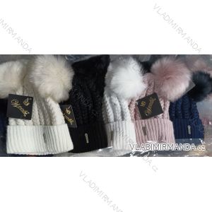 Winter hat with pompon women (ONE SIZE) WROBI PVB21104142