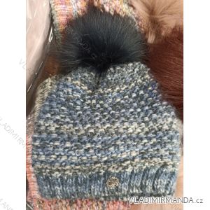 Winter hat with pompon women (ONE SIZE) WROBI PVB21104142