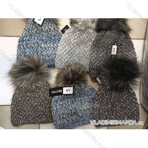 Winter hat with pompon women (ONE SIZE) WROBI PVB21104142