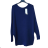 Sweater oversize long sleeve women (2XL / 4XL ONE SIZE) ITALIAN MODA IM721300 Royal blue 2XL / 4XL