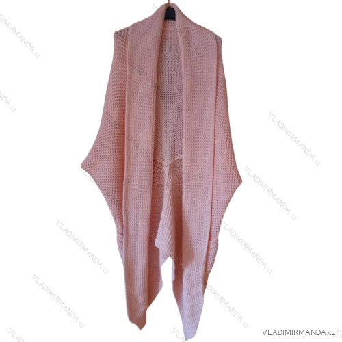 Cardigan Sleeveless Sweater Ladies (uni sl) ITALIAN FASHION IMt191051 S / L light pink