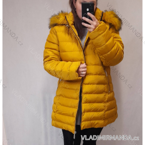 Women's oversized winter jacket (5XL-9XL) POLISH FASHION HKW21964 XL <div><p>Yellow</p>
</div>