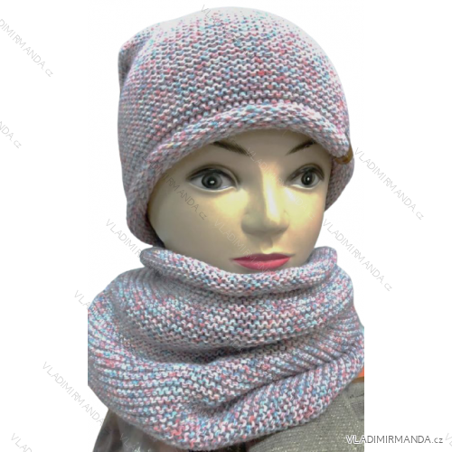 Winter hat with pompon women (ONE SIZE) POLADN PRODUCT PV820056B