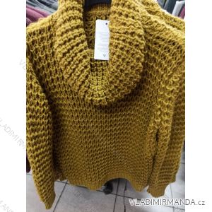 Women's Knitted Long Sleeve Turtleneck Sweater (S / M ONE SIZE) ITALIAN FASHION IM721351