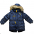 Jacket winter with fur kids adolescent boys (4-12 years) KUGO JK1810