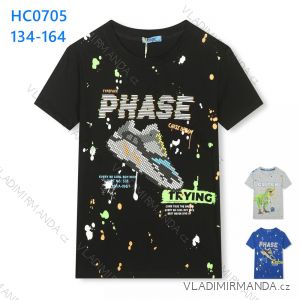 T-shirt short sleeve teen boys mask (134-164) KUGO M8910