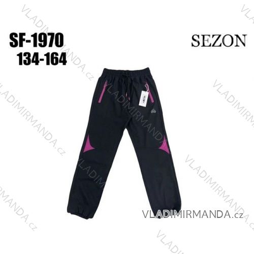 Warm softshell pants children's girls and boys (134-164) SEZON SEZ21SF-1930