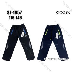 Warm softshell pants children's girls and boys (134-164) SEZON SEZ21SF-1930