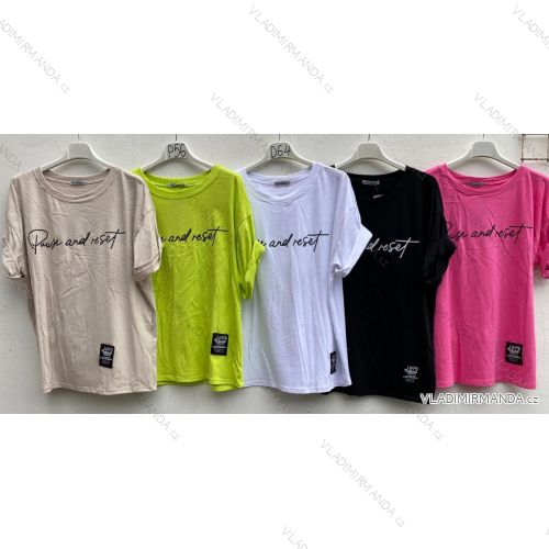 Women's short sleeve t-shirt with holes (uni s / m) ITALIAN FASHION IMT19357