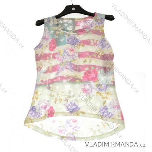 Summer T-shirt for children and adolescent girls (4-14 years) ITALIAN MODA 2-I3026
