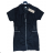 Denim short sleeve dress women (s-xl) GOURD MA120GD6047-J 2XL black