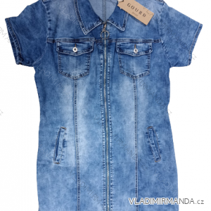 Denim short sleeve dress women (s-xl) GOURD MA120GD6047-J