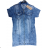 Denim short sleeve dress women (s-xl) GOURD MA120GD6047-J 4XL <p>blue</p>