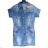 Denim short sleeve dress women (s-xl) GOURD MA120GD6047-J 3XL blue