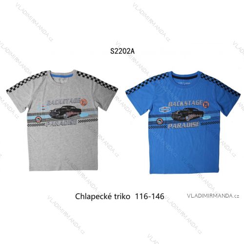 T-shirt short sleeve for children boys (98-128) WOLF S2806