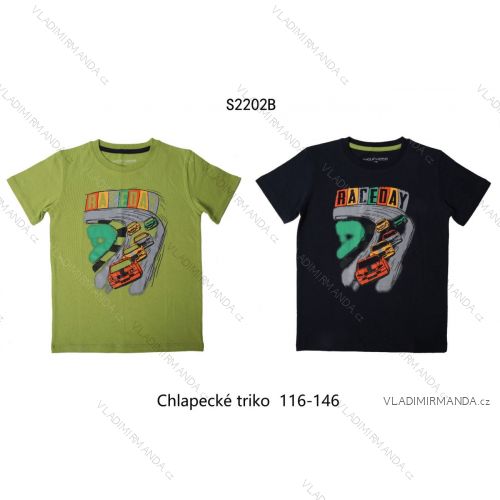 T-shirt short sleeve for children boys (98-128) WOLF S2806