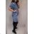 Denim short sleeve dress women (s-xl) GOURD MA120GD6047-J 3XL blue