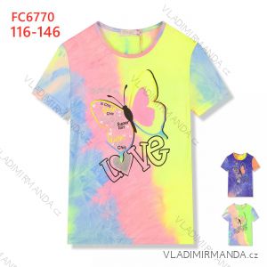 T-shirt short sleeve children´s girl´s (116-146) KUGO S3227