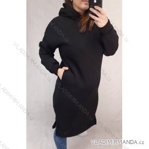 Women's Hooded Long Sleeve Dress (M / L ONE SIZE) ITALIAN FASHION IMP21164