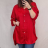 Šaty elegantní košilové dlouhý rukáv dámské (S/M ONE SIZE) ITALSKÁ MÓDA IMWY21734 red 2XL / 3XL ONE SIZE