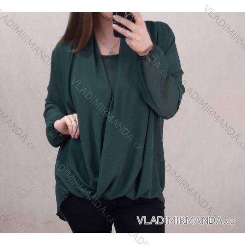 Tunic / blouse long sleeve women's oversized (3XL / 4XL ONE SIZE) ITALIAN FASHION IMWQ2191650