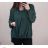 Tunic / blouse long sleeve women's oversized (3XL / 4XL ONE SIZE) ITALIAN FASHION IMWQ2191650 dark green