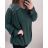 Tunic / blouse long sleeve women's oversized (3XL / 4XL ONE SIZE) ITALIAN FASHION IMWQ2191650