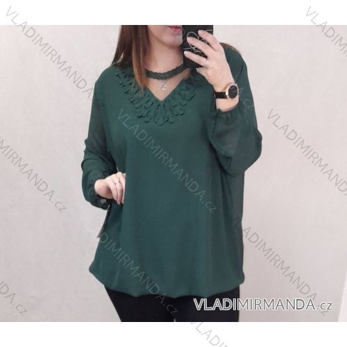 Tunic / blouse long sleeve women's oversized (3XL / 4XL ONE SIZE) ITALIAN FASHION IMWQ2191650