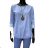 Women's long sleeve blouse (S / M ONE SIZE) ITALIAN FASHION IMWK21011