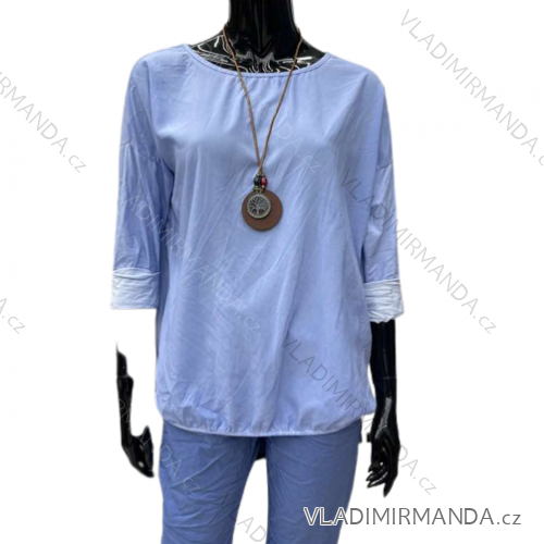 Women's long sleeve blouse (S / M ONE SIZE) ITALIAN FASHION IMWK21011