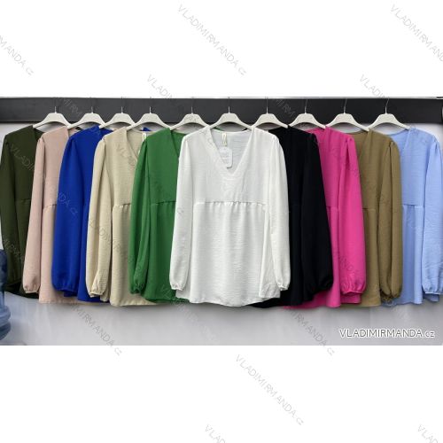 Women's long sleeve blouse (S / M ONE SIZE) ITALIAN FASHION IMWK21011