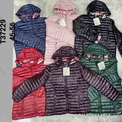 Zip Hooded Jacket Long Sleeve Women's Plus Size (3XL-8XL) POLISH FASHION PMWT21T21-69