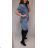 Denim short sleeve dress women (s-xl) GOURD MA120GD6047-J 3XL blue