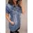 Denim short sleeve dress women (s-xl) GOURD MA120GD6047-J 4XL <p>blue</p>