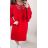 Dress with 3/4-sleeve ladies pocket (uni sl) ITALIAN Fashion IM3181746 Wine